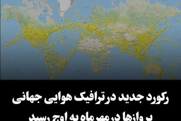 رکورد جدید در ترافیک هوایی جهانی 