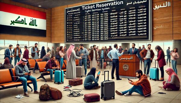 اختلال در سیستم رزرو بلیت پرواز و مشکلات مسافران عراقی