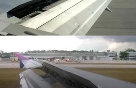 چرا هنگام فرود، بخشی از بال هواپیما بالا می‌آید؟