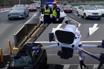 پلیس راهنمایی‌ورانندگی شنژن به آسمان رفت!