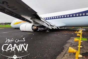 بویینگ 800-737 هواپیمایی Spicejet از باند خارج شد