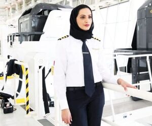 اولین کاپیتان زن امارات 