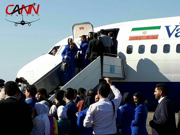 گالری تصاویر اولین پرواز هواپیمایی وارش از ساری به مشهد