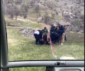 نجات چوپان ۵۲ ساله از پرتگاه در منطقه تنگ ۵ کیلن با عملیات اورژانس هوایی