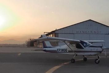 سقوط هواپیما آموزشی در قزوین 