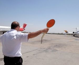 هدایت زمینی پروازهای فوق‌العاده هیات‌های خارجی توسط مارشالرهای فرودگاه مهرآباد