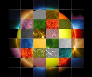 تکه‌های رنگارنگ خورشید