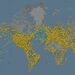 چرا بعضی از هواپیماها در نرم افزار flightradar24 آبی رنگ هستند؟