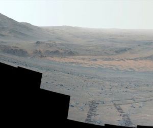 عکس مریخ‌نورد «استقامت» از یک شیب لغزنده در مریخ