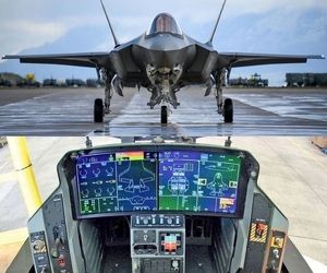 تصویری از لاکهید مارتین F35 و کاکپیت فوق‌العاده آن 