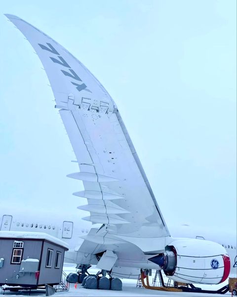 آزمایش نهایی بوئینگ ۷۷۷X در سرمای منفی ۳۰ درجه آلاسکا