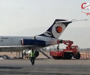 تعویض موتور کاسپین در فرودگاه شیراز