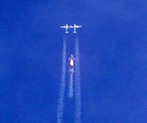 توقف آزمایش فضاپیمای ویرجین گلکتیک به دلیل خاموش شدن موتور در زمان پرواز
