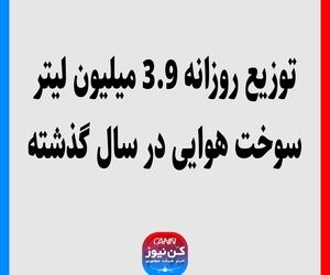 توزیع روزانه 3.9 میلیون لیتر سوخت هوایی در سال گذشته