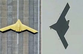 بمب‌افکن بدون سرنشین پرواز کرد