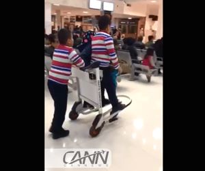 سرگرمى بچه ها پس از ٤ ساعت تأخیر!! (ویدئو)