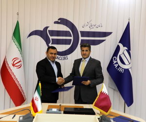 تفاهم نامه افزایش همکاری های هوایی ایران و قطر، در تهران به امضا رسید