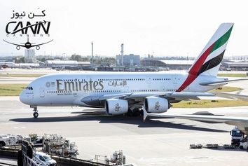 ارابه فرود غیرایمن ایرباس A388 هواپیمایی امارات