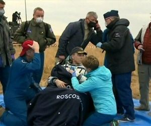 سه فضانورد ایستگاه بین‌المللی فضایی به زمین بازگشتند