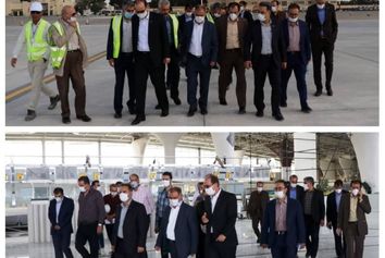 بازدید عضو هیات مدیره و راهبر عملیات فرودگاهی از فرودگاه شهید بهشتی اصفهان