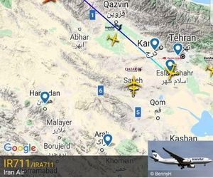 بازگشت پرواز تهران-لندن ایران ایر به مبدا