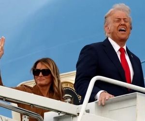 فرود اضطراری هلیکوپتر «مارین وان» دونالد ترامپ 