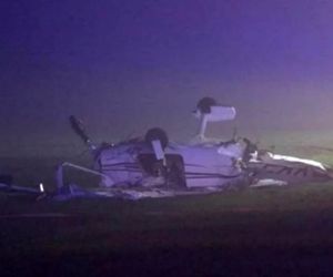 سقوط هواپیمای سبک در اشتوتگارت +عکس