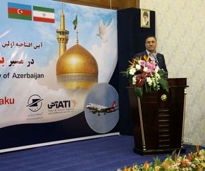 مسیر پروازی باکو - مشهد - باکو در فرودگاه مشهد راه اندازی شد