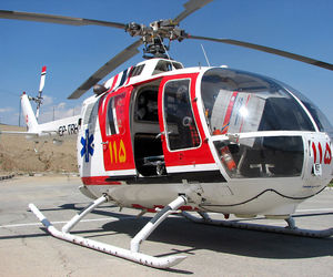 انتقال مادر باردار به مرکز چهارمحال و بختیاری با بالگرد اورژانس + فیلم