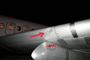 زمینگیر شدن هواپیمای ایران ایرتور به دلیل برخورد پرنده