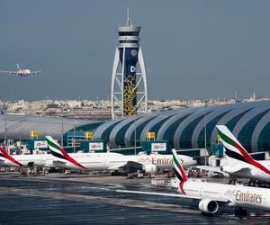 برخورد دو هواپیما در فرودگاه دبی