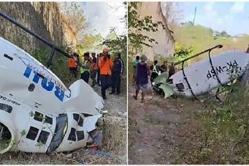 سقوط بالگرد حامل ۴ سرنشین در اندونزی