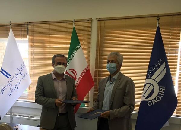 تفاهم نامه همکاری آموزشی و پژوهشی فیمابین دانشکده صنعت هواپیمایی کشوری و انجمن آزمون‌های غیر مخرب ایران منعقد گردید.