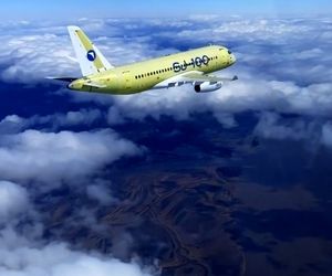 پرواز آزمایشی جت مسافری SJ-۱۰۰
با نخستین موتور توربوفن ساخت روسیه 