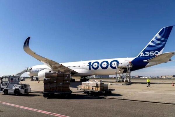 ایرباس A350 و انتقال ماسک از چین