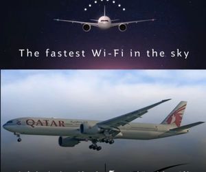 چالش ساخت تبلیغ در آسمان با اینترنت استارلینک در هواپیماهای قطر ایرویز