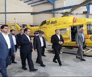 آشیانه پایگاه اورژانس هوایی استان یزد به بهره‌برداری رسید
