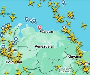 در پی حملات هوایی آمریکا به 
ونزوئلا، آسمان این کشور کلیر شد