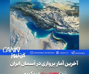 آخرین آمار پروازی ایران؛ ثبت ۱۱۳۷ پرواز در آسمان ایران در یک روز