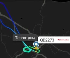 بازگشت پرواز تهران به تفلیس قشم ایر به مبدا