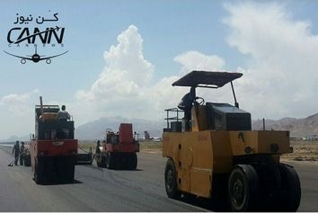 پیشرفت 70 درصدی عملیات بهسازی و توسعه باند و سطوح پروازی فرودگاه شاهرود