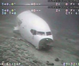 تصاویری از بقایای بویینگ ۷۳۷ کارگو شرکت ترنس ایر در کف اقیانوس 