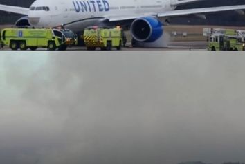 آتش‌سوزی موتور بوئینگ ۷۷۷ یونایتد هنگام تیک‌آف؛ بازگشت اضطراری به فرودگاه