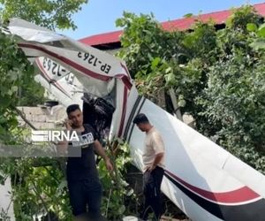 سقوط یک هواپیمای فوق سبک در شالیزارهای تنکابن به علت نقص فنی


