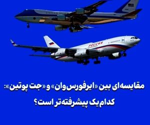 مقایسه‌ای بین «ایر‌فورس‌وان» و «جت پوتین»: کدام‌یک پیشرفته‌تر است؟