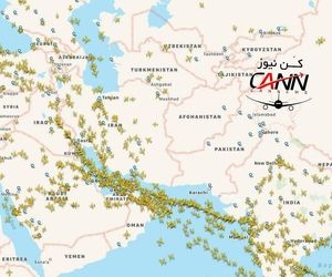 ۱۰۰ پرواز جدید عبوری از فضای ایران