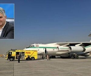 آبگیری ۱۴ فروند هواپیمای ایلوشن در فرودگاه مهراباد