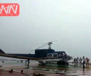 تلاش برای جلوگیری از سقوط بالگرد در آب/ طوفان عصر  دیروز با سرعت ۱۱۰ کیلومتر در سکوی فاز ۱۲ پارس جنوبی