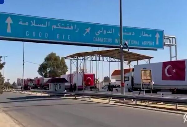ترکیه بازسازی فرودگاه دمشق را آغاز کرد +فیلم