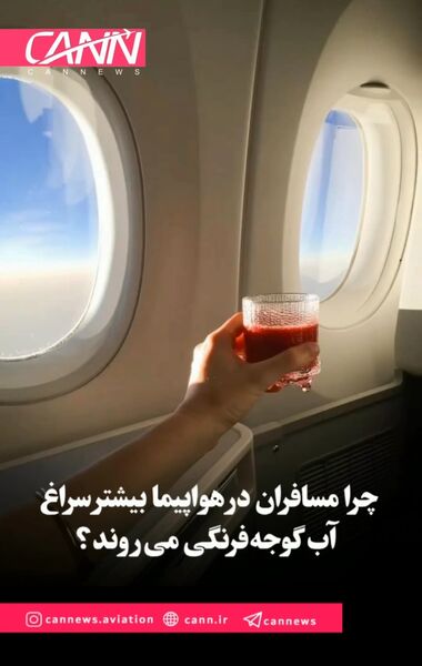 چرا مسافران در هواپیما بیشتر سراغ آب گوجه‌فرنگی می‌روند؟